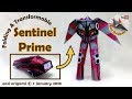 How to make a Papercraft, Origami Sentinel Prime (requires 1 straight cut)