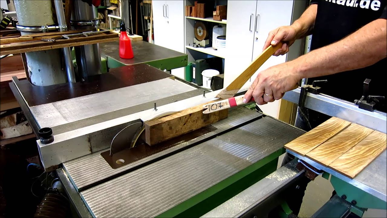 Olivenholzbrettchen einschneiden