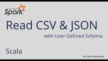 Read CSV and JSON with user defined schema | Scala Spark