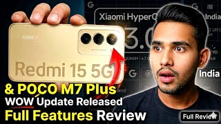 Redmi 15 5G HyperOS 3.0.1.0 Update Released India Users| 20+Full Features Review 🔥POCO M7 Plus
