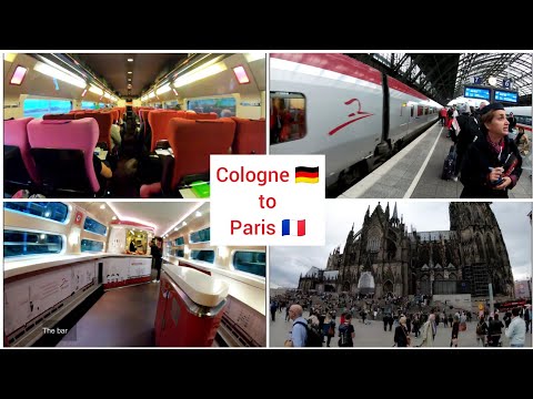 Cologne to Paris with Thalys high speed train 4K