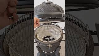 22inch kamado with air hinge and bubble glaze