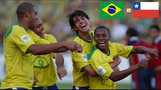 Eliminatórias 2006   Brasil 5x0 Chile { Rede Globo}
