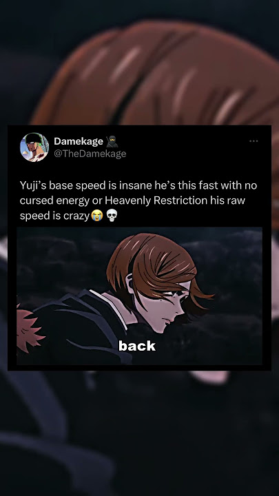 Yuji's Speed is Insane 😭💀#anime #manga #jjk