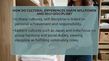 How Do Cultural Differences Shape Willpower And Self-discipline? - Habit Hacks Hub