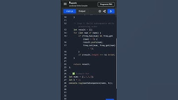 Maximum Subsequence Sum of Size K | JavaScript Solution | LeetCode Array Problem
