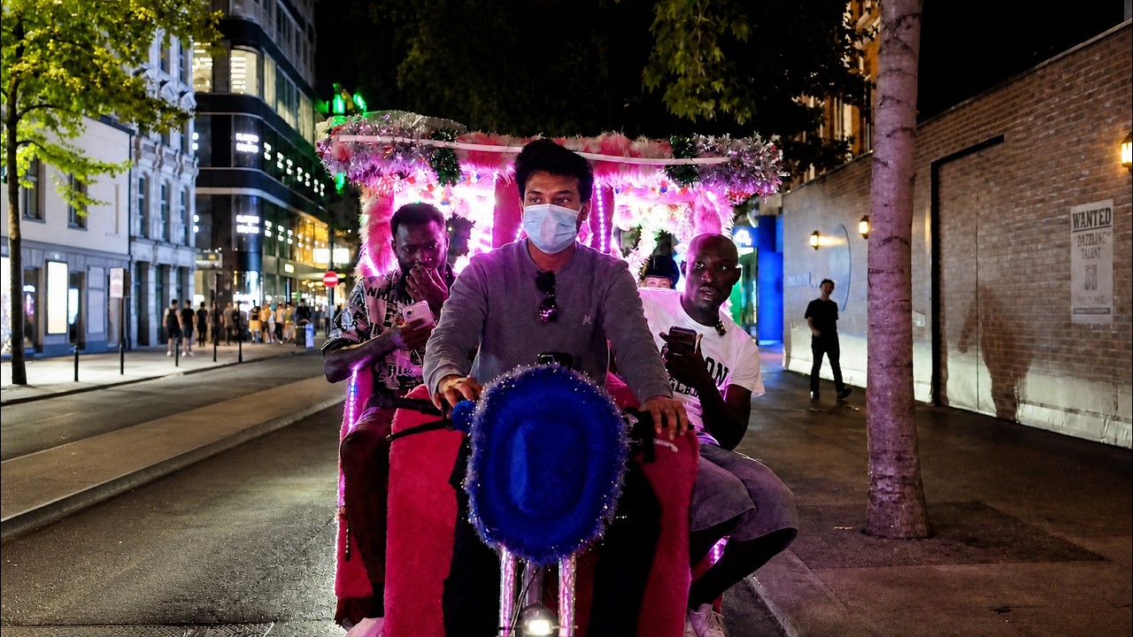 carterefe spends time with victor boniface in the streets of london.