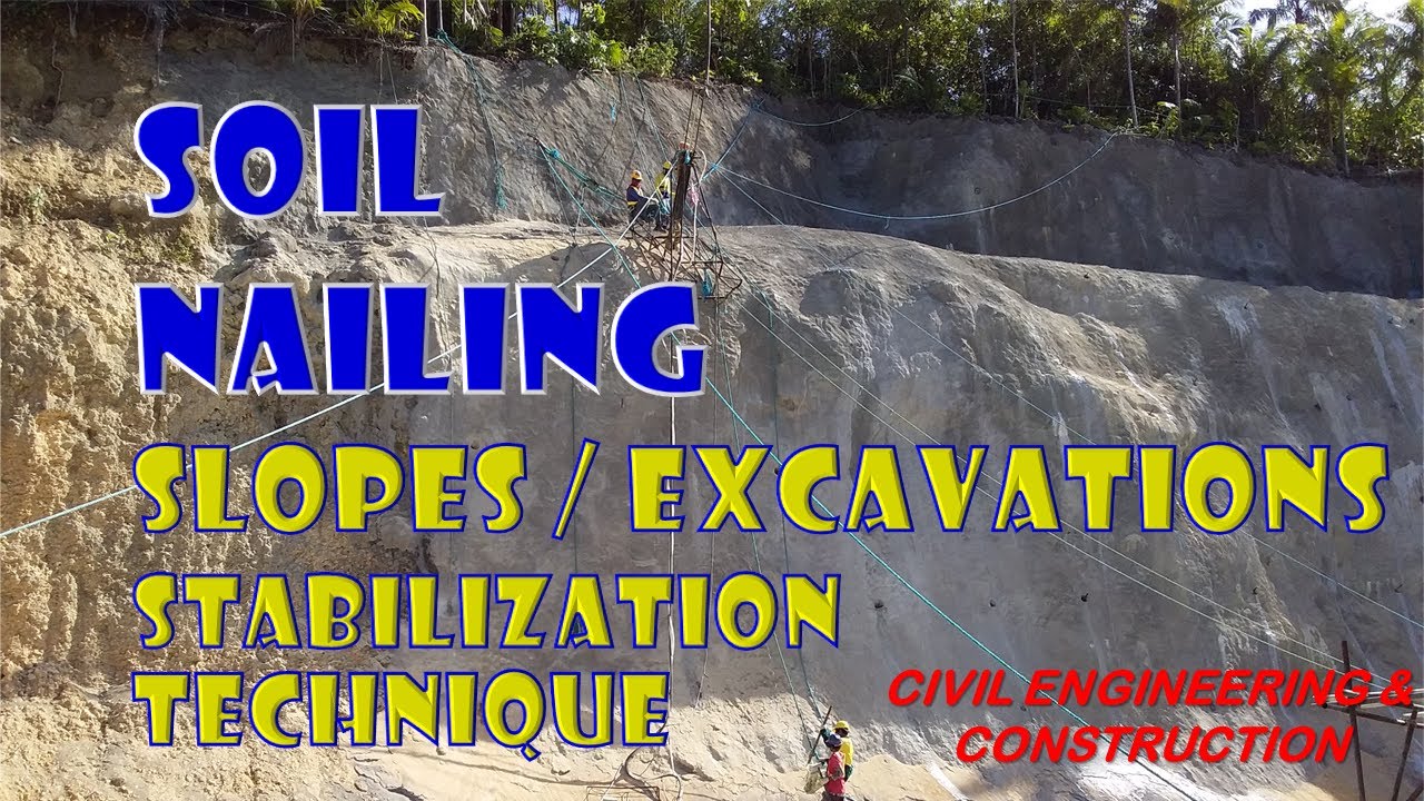 SOIL NAILING - SOIL STABILIZATION - YouTube