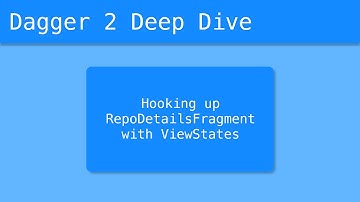 Dagger 2 Deep Dive (46/55) - Hooking up RepoDetailsFragment with View States