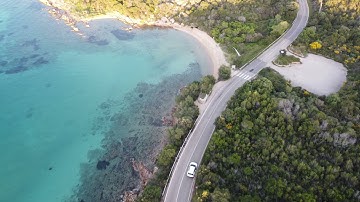 Amazing follow me test Maven app with Dji mini 2. Following a panoramic road on the sea in Sardinia.