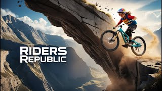 Crazy Downhill Bicycle Ride & Cliff Jump | Riders Republic screenshot 5