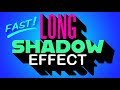 Photoshop QUICK Tip:  Easiest Way to Create Long, Solid, Drop Shadows!