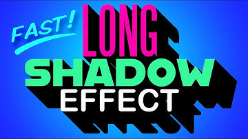 Photoshop QUICK Tip:  Easiest Way to Create Long, Solid, Drop Shadows!