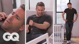 Ryan Reynolds Tries to Build an IKEA Crib | GQ