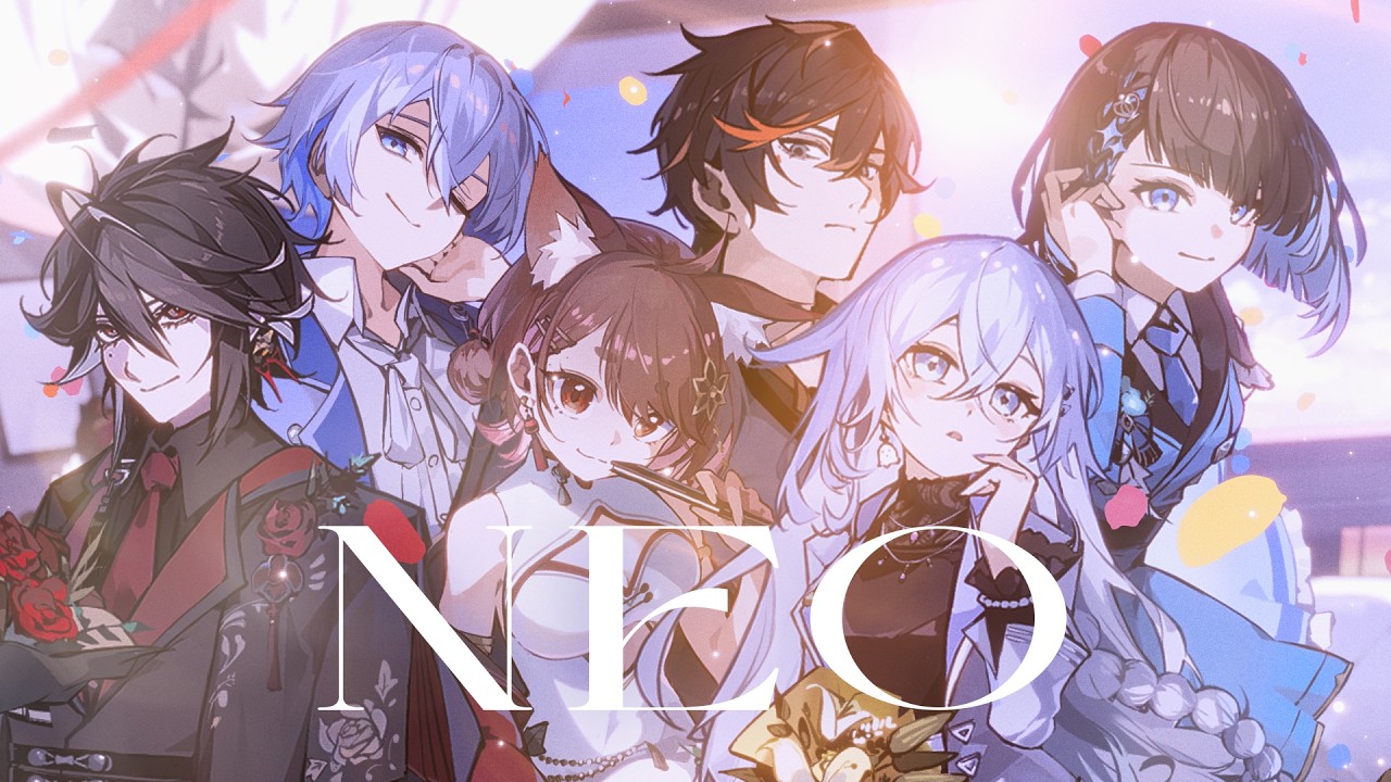 NEO / じん(Covered by 神白ななせ/氷乃渚/花ノ木まる/黒花蘭/群青ロマン/扇名いだ)【歌ってみた / ゆにれいど!】
