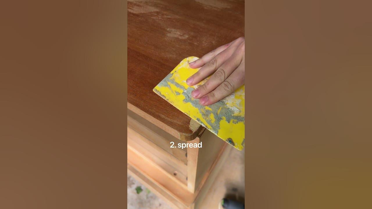 How to Use DAP Plastic Wood Filler Demo and Step by Step diy 