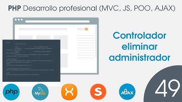 🐘 CURSO de PHP MVC POO MySQL - 49 Controlador eliminar administrador