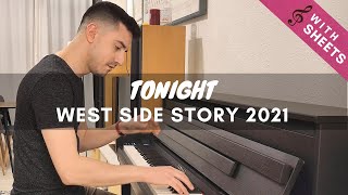 Tonight (Balcony Scene from West Side Story 2021) Piano Cover + Sheets