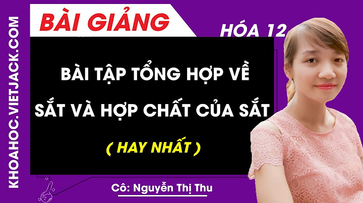 Các công thức tính bài tập về sắt lớp 12