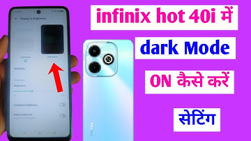 how to on dark mode in infinix hot 40i | dark mode setting on kaise kare