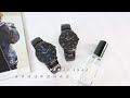 EROS CERES / GQ34328BK-BK / 簡約時尚 羅馬刻度 藍寶石水晶玻璃 日期 不鏽鋼手錶-鍍黑/43mm product youtube thumbnail