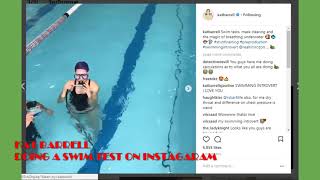KAT BARRELL DOING A SWIM TEST FOR THE SHOW / WYNONNA EARP Information