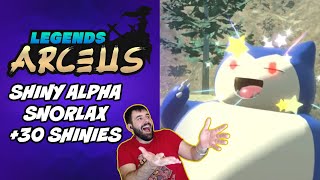 SHINY ALPHA SNORLAX +30 MORE SHINIES W/SHARPINO