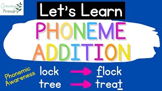 Let's Learn: Phoneme Addition {Phonemic Awareness}