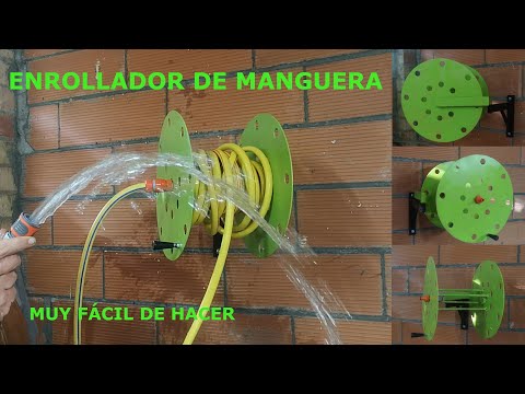 Video: Carrete De Manguera: ¿como Hacer Un Carrete De Manguera De Jardín Montado En La Pared De Bricolaje? Carro, Carrete Y Otros Modelos Gardena