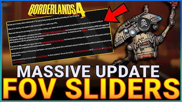 Borderlands 4 heeft een GROTE patch-UPDATE uitgebracht! / FOV-schuifregelaars komen naar consoles...