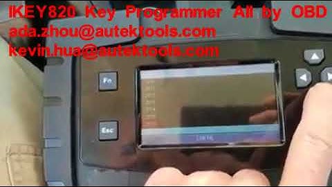AUTEK IKEY820 Program Mazda 2009
