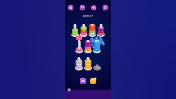 Nut Sort: Color Sorting Game: Satisfying Mobile Game Level 57