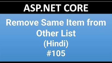 ASP.NET CORE Tutorial For Beginners 105:  Selected remove from Other SelectList |  Duplicate Remove