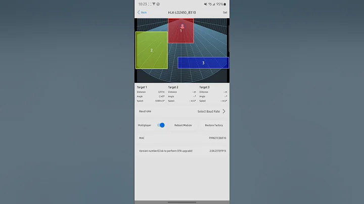 Apollo MTR-1 (LD2450) Zone Configuration Using The HLKRadarTool App