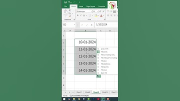 Excel မှာ Date တွေကို Auto Fills အသုံးပြုနည်း  #computerknowledge #excel #exceltips