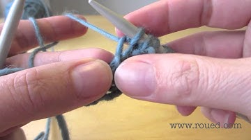 How to knit garter tab cast-on for triangular shawls