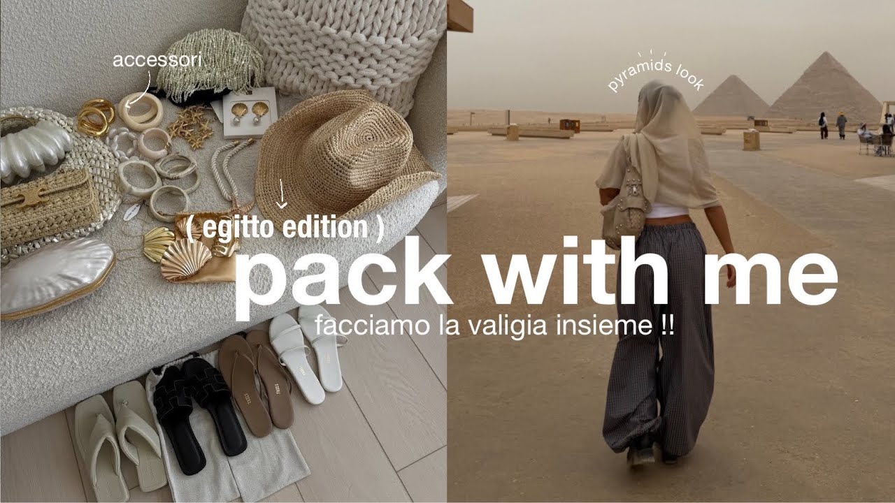 facciamo la valigia insieme 🤠 | pack with me per l'Egittoooo (@heeellyy )