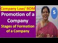 5 company law bom  promotion of a company  stages for formation of company
