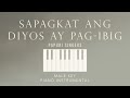 Sapagkat Ang Diyos ay Pag-ibig⎜(Male Key) Piano Instrumental Cover by GershonRebong with lyrics