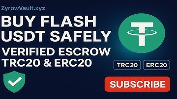 How to Buy Flash USDT Safely — Verified Escrow TRC20 & ERC20 Method 2025