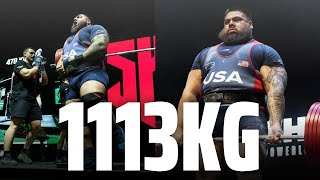 Jesus Olivares USA | IPF Sheffield 2024 | 11th Place | 1113kg Total 120+kg Class