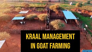 Kraal management in Goat farming