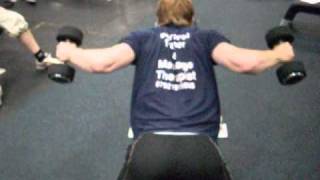 Back: Reverse flies, bench