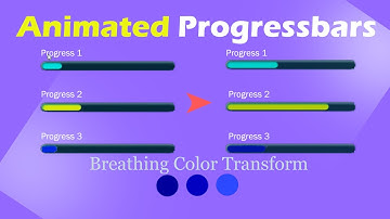 CREATIVE ANIMATED PROGRESSBARS WITH PURE CSS | BREATHING COLOR CHANGE | CSS EFFECTS