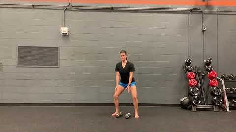 Dumbbell Squat to Pick Up to Hammer Curl