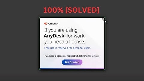 AnyDesk License Warning Reset If you are using any desk for work, you need a license    SOLVED !! 😲