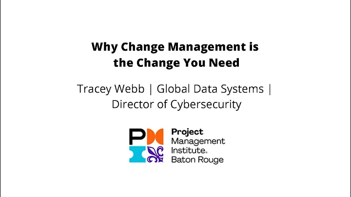 Tracey Webb | Why Change Management is the Change ...