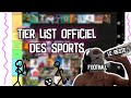 Tier list des sports par le diplm du bon gout que je suis