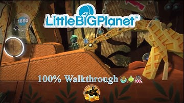 LittleBIGPlanet (720p HD) Walkthrough Part 23 - Swinging Safari - Initial & Aced