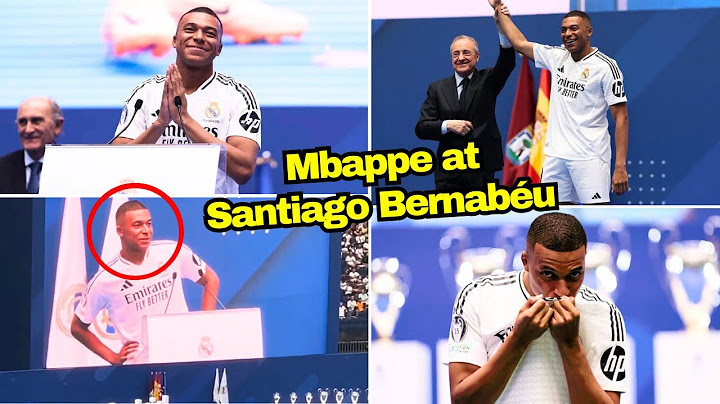 Kylian Mbappé Presentation as Real Madrid player at Santiago Bernabéu